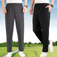mens plus size loose knit cotton sports trousers thick material spring jogging street running pants big plus size
