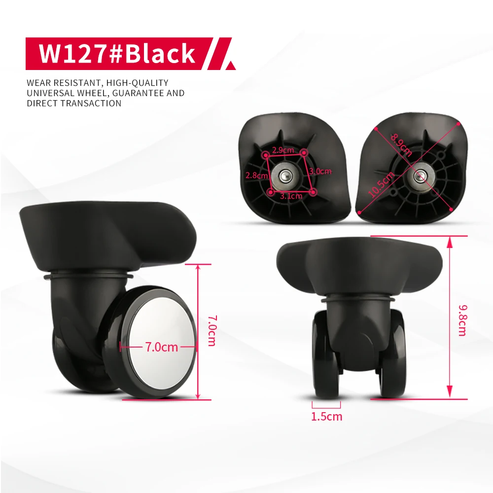 DILONG Hangsheng W127 Luggage Accessories Universal Wheels Password Suitcase Roller Replacement Trolley Box High-quality