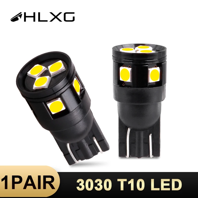 HLXG T10 светодиодный W5W 168 салона светильник неполярная лампа 8SMD 3030 светодиодные