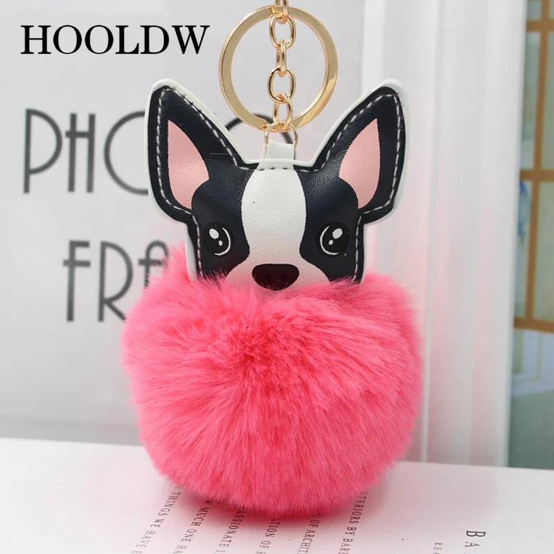 Помпон искусственный пушистый брелок для ключей из кроличьего меха|Брелоки| |