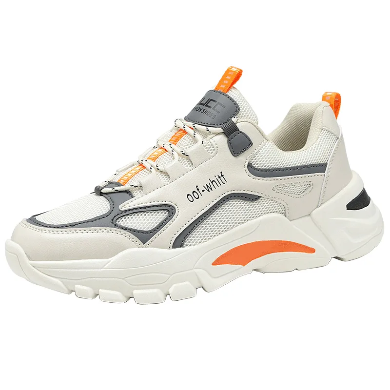 

School Designer 2021 Fashion Color Men's Tennis Sport Shoes Summer Woven Casual Breathable Mesh All-Match Platform Soft Sneakers
