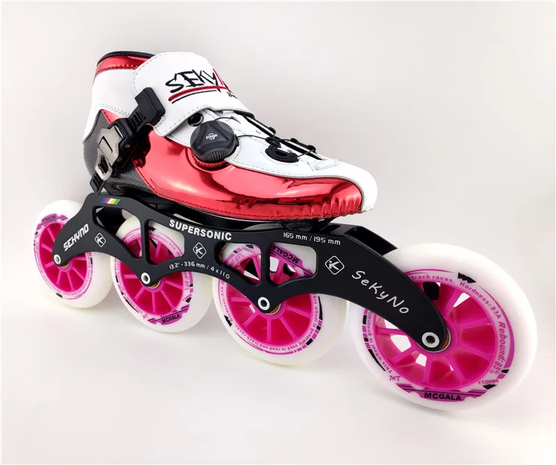 4 колеса трек гоночные скоростные коньки patines marathon road золотые роликовые коньки обувь из углеродного волокна 90 100 110 для детей и взрослых
