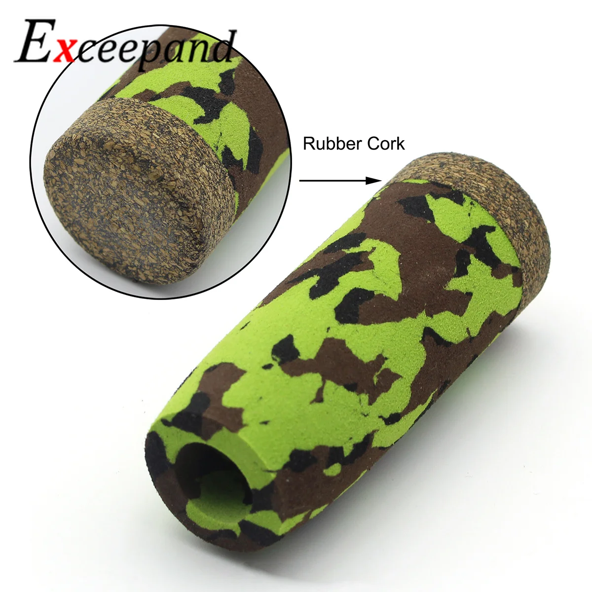 Excepand зеленый камуфляж Литье удочка строительство EVA ручка комплект|Удочки| |
