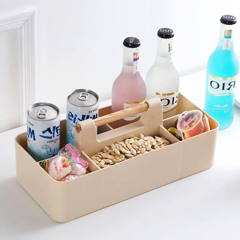 Жесткий пластиковый ящик для хранения с ручкой 5 отделений портативный контейнер