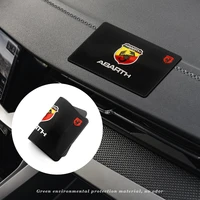 car logo anti slip mat phone holder waterproof silicone non slip pads interior accessories for abarth stilo ducato palio 124 125