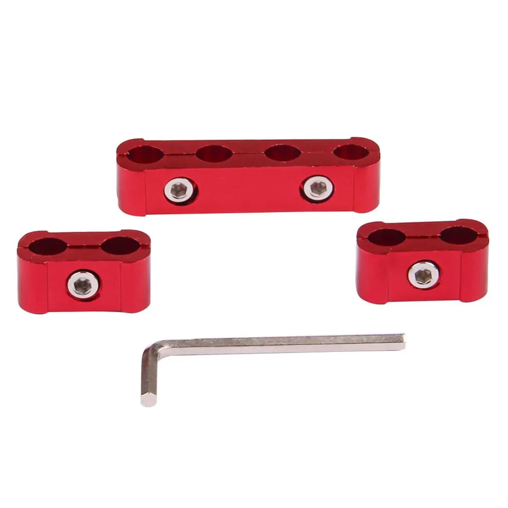 3 шт. красный алюминиевый двигатель Свеча зажигания РАЗДЕЛИТЕЛЬ провода