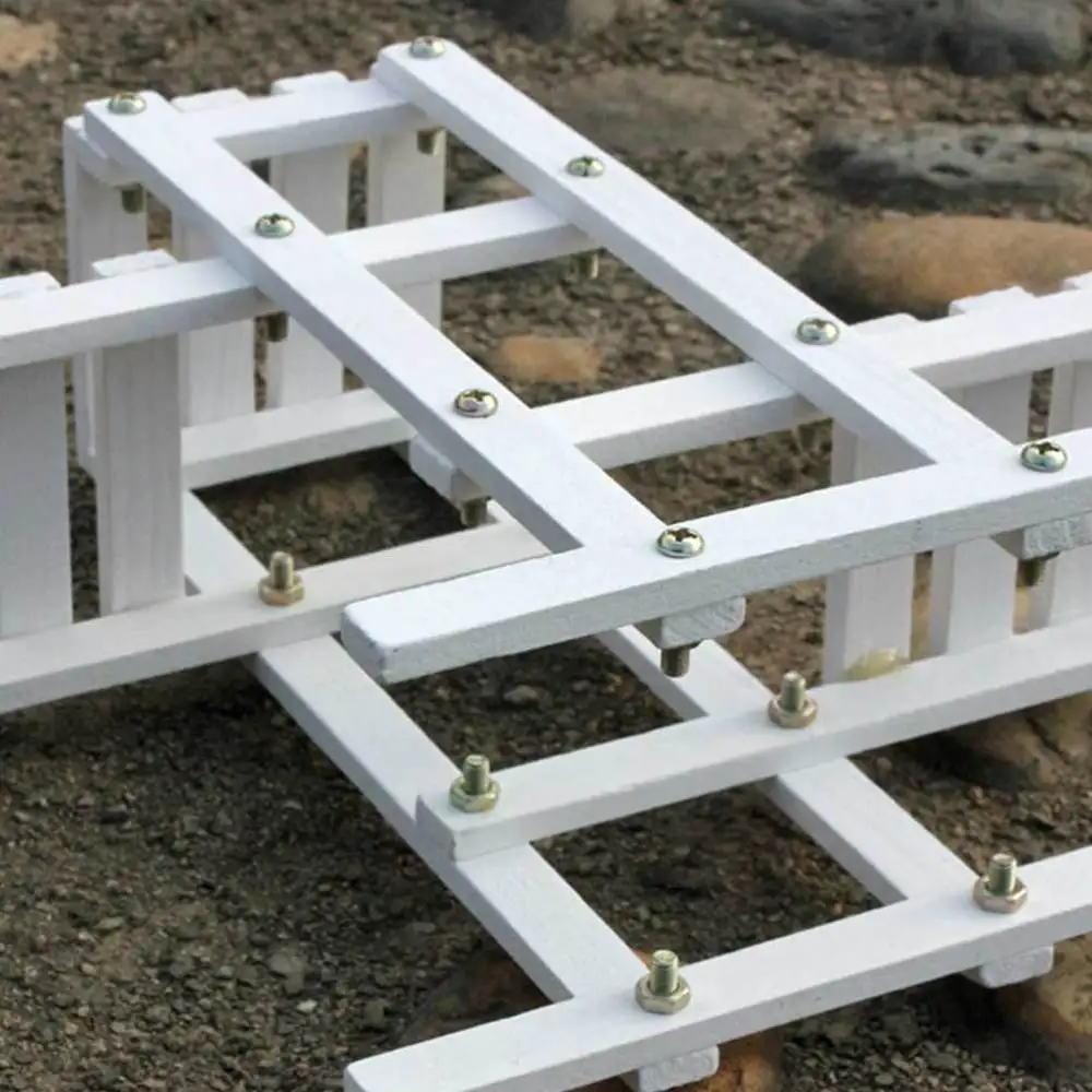 

1pc Wooden Storage Rack Flower Pot Rack Stand Holder Household Green Plants Potted Plant Flower Holder for Home (White)