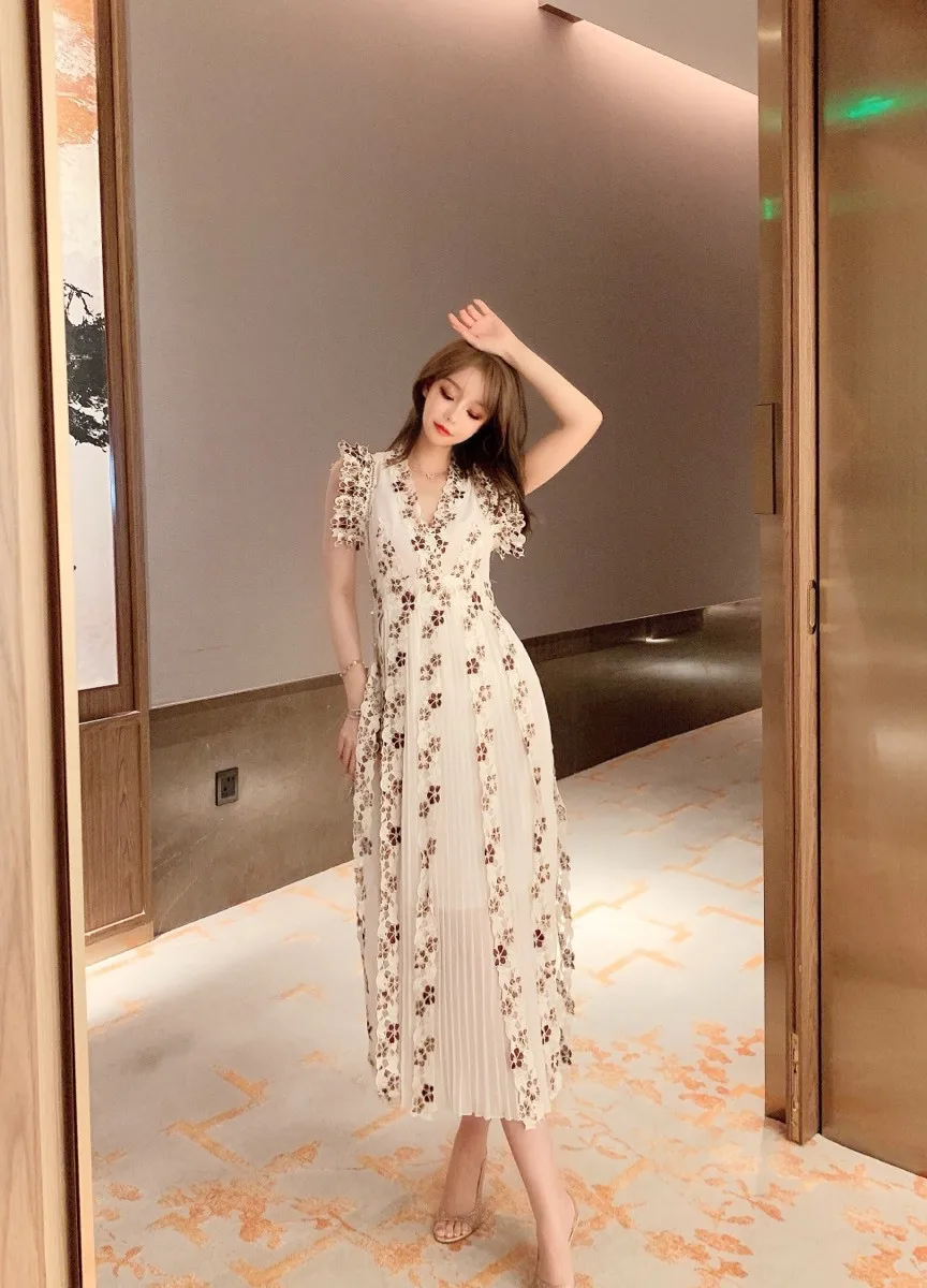 Женское платье в дворцовом стиле Feifei белое длинное для вечевечерние во