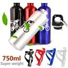 750 мл велосипедная бутылка для воды, чайник для горного велосипеда, с держателем для бутылки, портативный кувшин для активного отдыха, кемпинга, походов, верховой езды