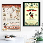 Картина на холсте с изображением Микки Мауса и друзей Диснейленда печатный плакат мультяшный магический диснепарк настенное искусство для детской комнаты украшение для дома