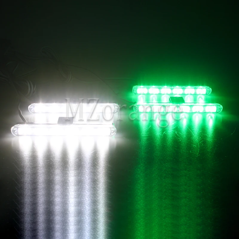 2 White 2 Green Fso автоматический мигающий стробоскоп светильник полицейский светильник s 4x6 светодиодный стробоскоп светильник s полицейский мигалка стробоскоп fso вспышка полицейский светильник straboscopes - Цвет: 2 White 2 Green