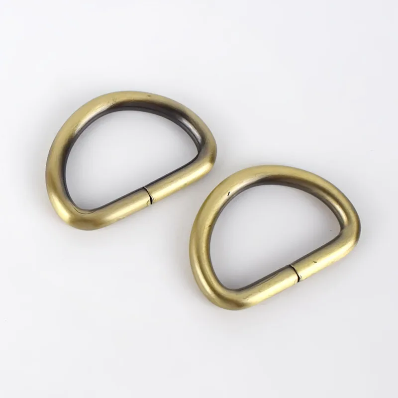 Brass Meetee 10/30pcs 32mm Metal O D Ring Buckle Backpack Strap Hang Buckle DIY Luggage Hook Bag Hardware Decoration Accessories F4-6 - Цвет: Brass
