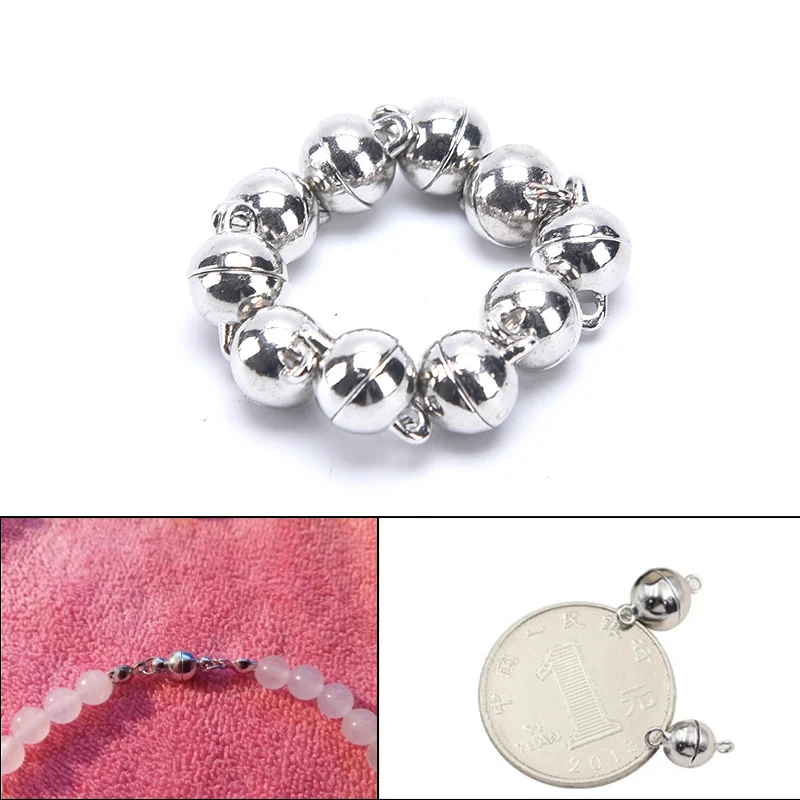 

10 шт. солнцезащитные очки с круглой Новинка! Фигурные бусины Форма магнитный зажим-конвертер для изготовления ювелирных изделий белый для б...