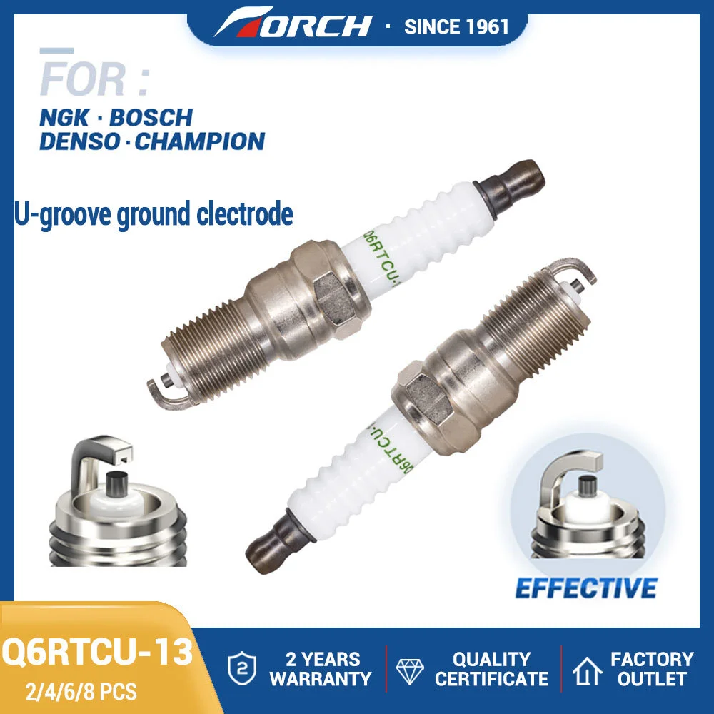 

2/4/6/8PCS NEW Genuine Original Equipment Spark Plug Stens Spark Candles Torch Q6RTCU-13 Ignition System