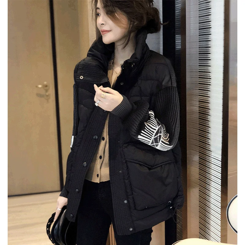 

Fanlis black light down jacket women's Korean version loose small coat fashion autumn and winter clothes 2021 new style