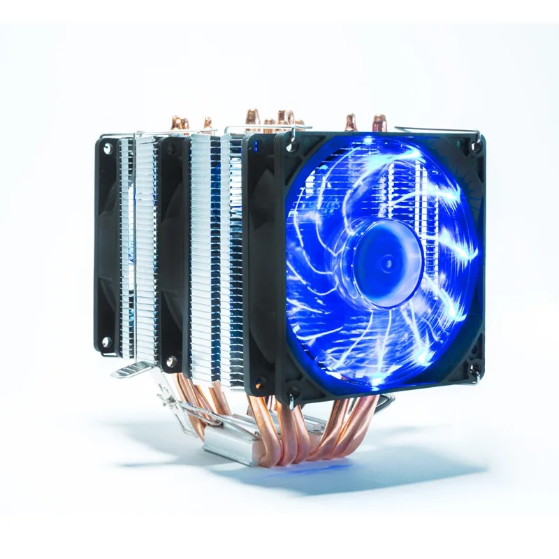 RGB CPU Радиатор 6 трубок Охлаждающий вентилятор Охлаждатель для процессора Intel AMD CPU LGA 1155 1156 1150 1366 2011 X79 2011-3 X99 Гнездо Материнская плата.