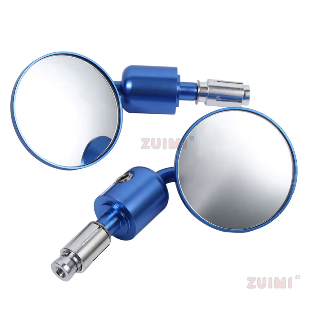 

Suitable For Motorcycle Rearview Mirror Honda Bmw Kawasaki 7/8 Round Rearview Mirror Aluminum Alloy Rod End Adjustable And Durab