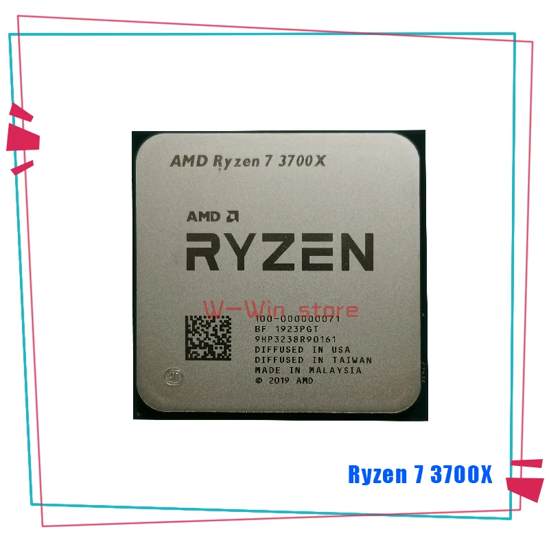 Процессор AMD Ryzen 7 3700X R7 3 6 ГГц 7NM L3 = 32M 100 000000071 Восьмиядерный шестнадцатипоточный