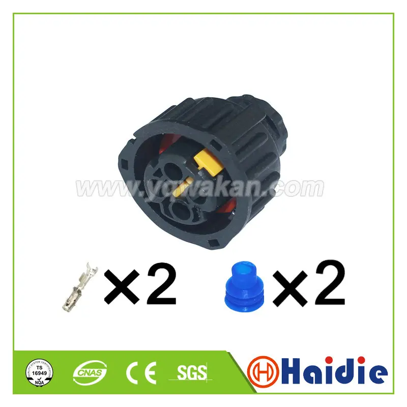 

Free shipping 5sets 2pin tyco auto waterproof plug wire cable electric assemblies connector 1-1813099-3