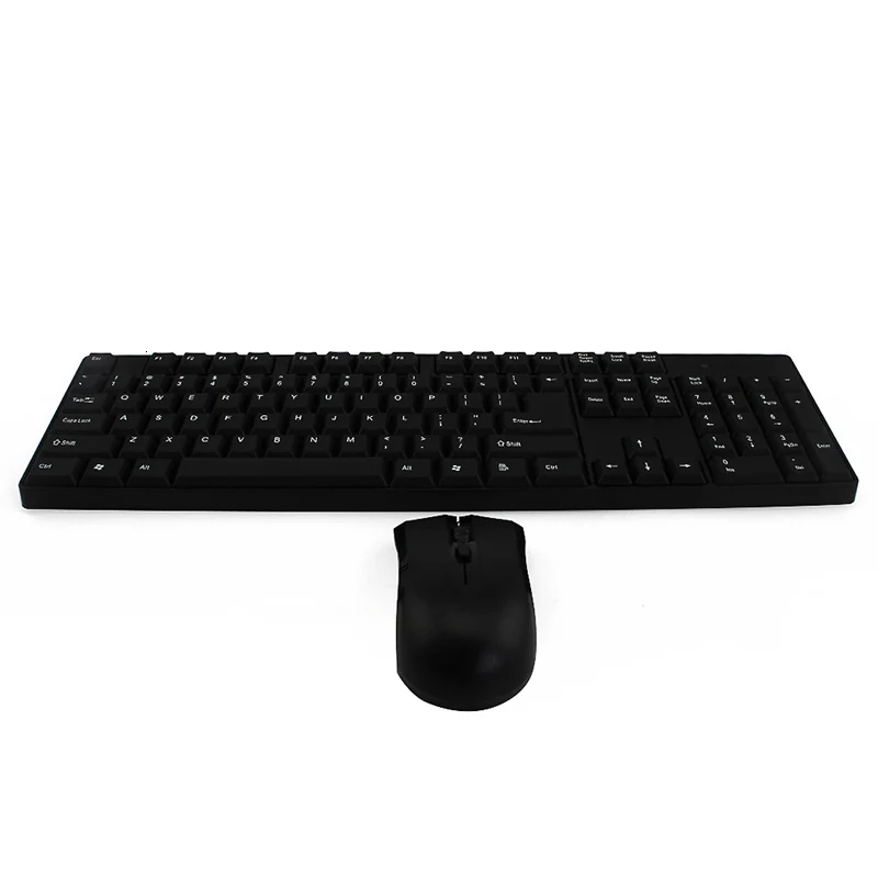 2 4g wireless keyboard and mouse combo ergonomic computer office gamer keypad and usb portable mice kit for macbook laptop pc free global shipping