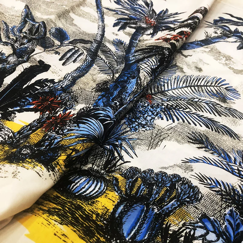 

Autumn Winter Cotton Fabric Brand Shirt Dress Printed Cotton Fabric Handmade DIY Fabric Wholesale Cotton Cloth