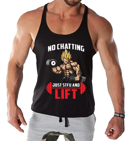 2021 Брендовые мужские майки для бодибилдинга с подъемным принтом без рукавов