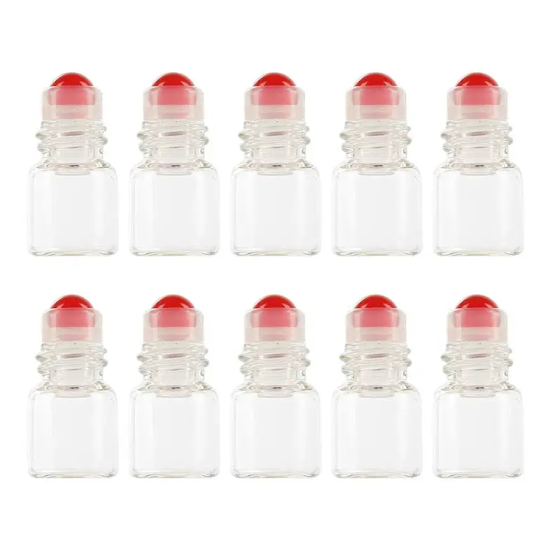 10 шт./упак. 1 мл 2 3 5 Стекло в роликовой бутылке флаконы для эфирных масел с роликом