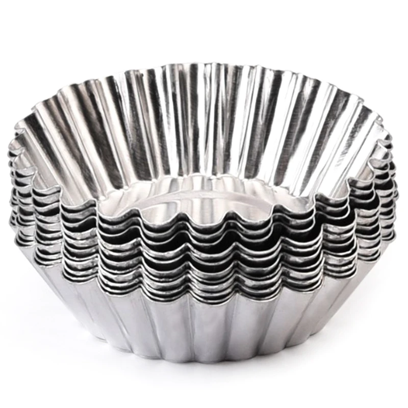 100 шт./лот бумажные стаканчики для кексов форма яиц алюминиевая печенья торта