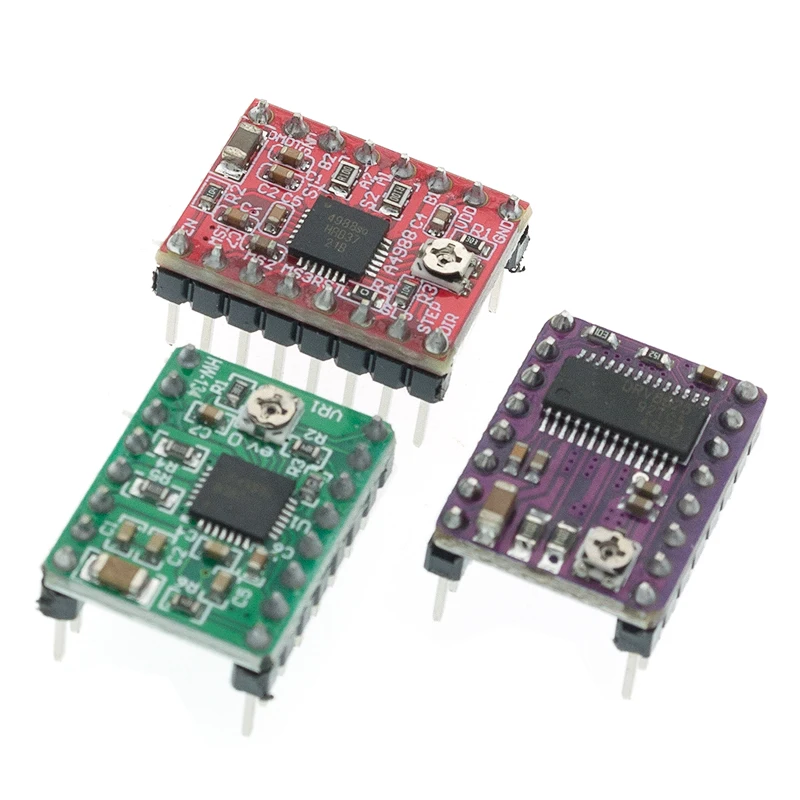 Драйвер шагового двигателя StepStick A4988 DRV8825 с радиатором Reprap RAMPS 1 4 | Электронные