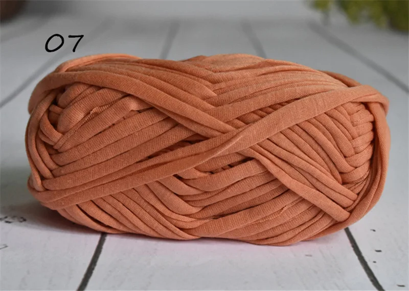 07 1pc 100 г/шар плотная ткань полоса Пряжа Ремесло для ручная вязка крючком DIY подушка одеяло ткань полоса для сумок - Цвет: 07 1pc