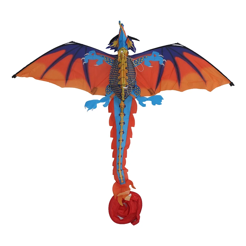 

3D Dragon 100M Kite Single Line With Tail Kites Outdoor Fun Toy Kite Family Outdoor Sports Toy Children Kids