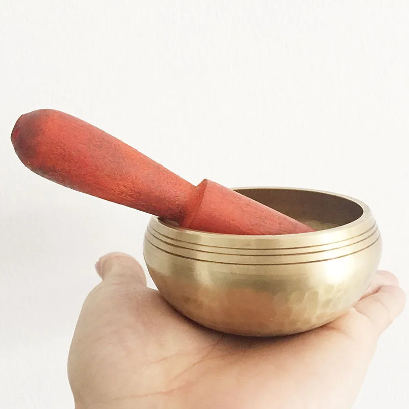 Лучшее качество производитель 8 см диаметр латунь ручной молотый Тибет поющие