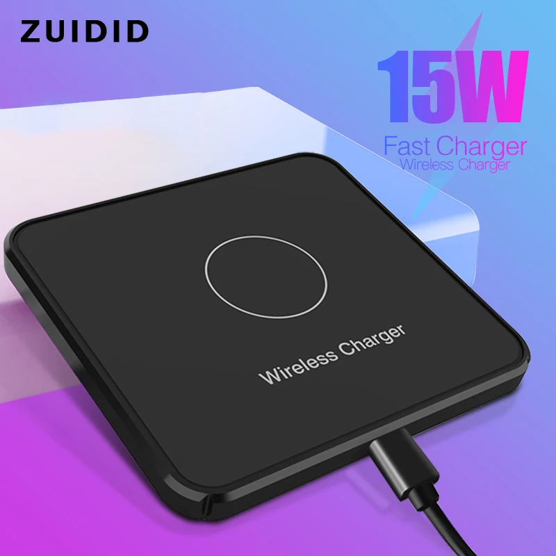 

15W Qi Wireless Charger 10W Induction Fast Wireless Charging Pad Mobile Phone Quick Charge Adapter For iPhone 13 Pro Max 12 Mini