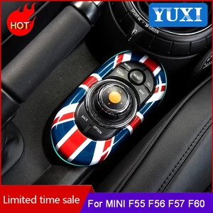 car center console multimedia button gear panel housing cover sticker for mini cooper f55 f56 f57 modification car accessories free global shipping