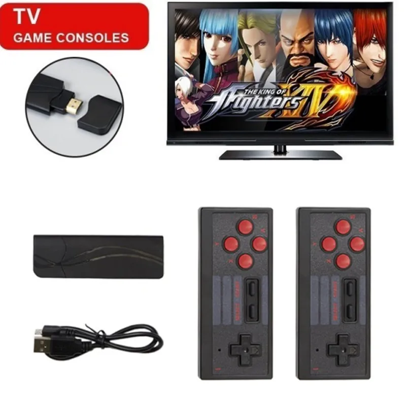 Мини консоль для видеоигр Ретро игровая встроенный 628 классические игры