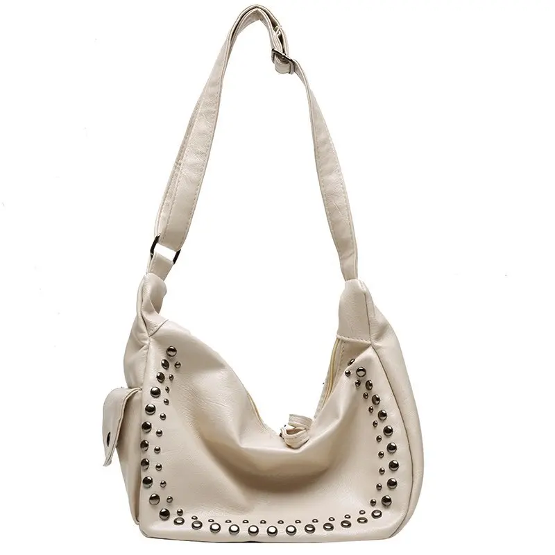 Сумки через плечо для женщин 2020 Женская винтажная сумка-мессенджер с заклепками