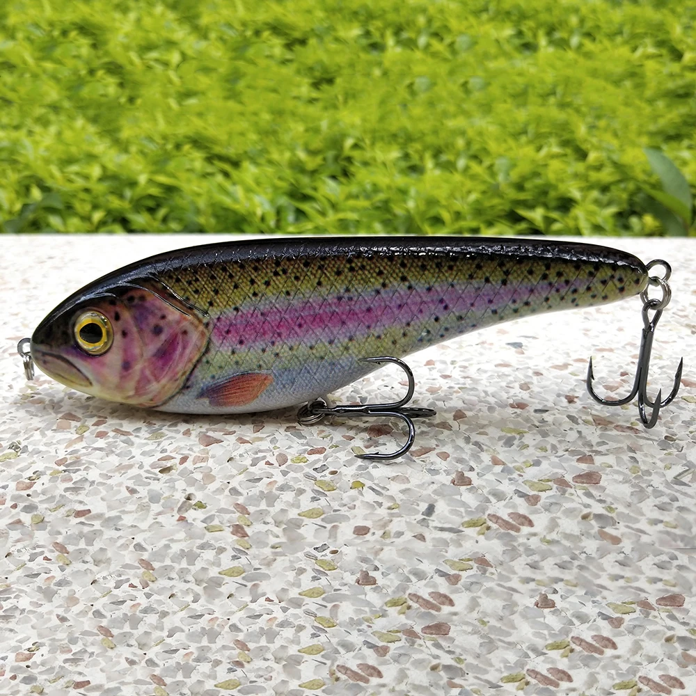 NovemberFans большой игровой Джеркбейт 15 см 81 г рыболовные воблеры приманка Тонущая