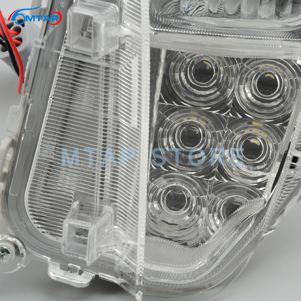 MTAP для Prius 2012 2013 2014 2015 светодиодные дневные ходовые огни передний бампер