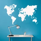 Новинка, виниловые наклейки на стену с картой мира, съемные обои для гостиной, спальни, декоративные наклейки для детской комнаты