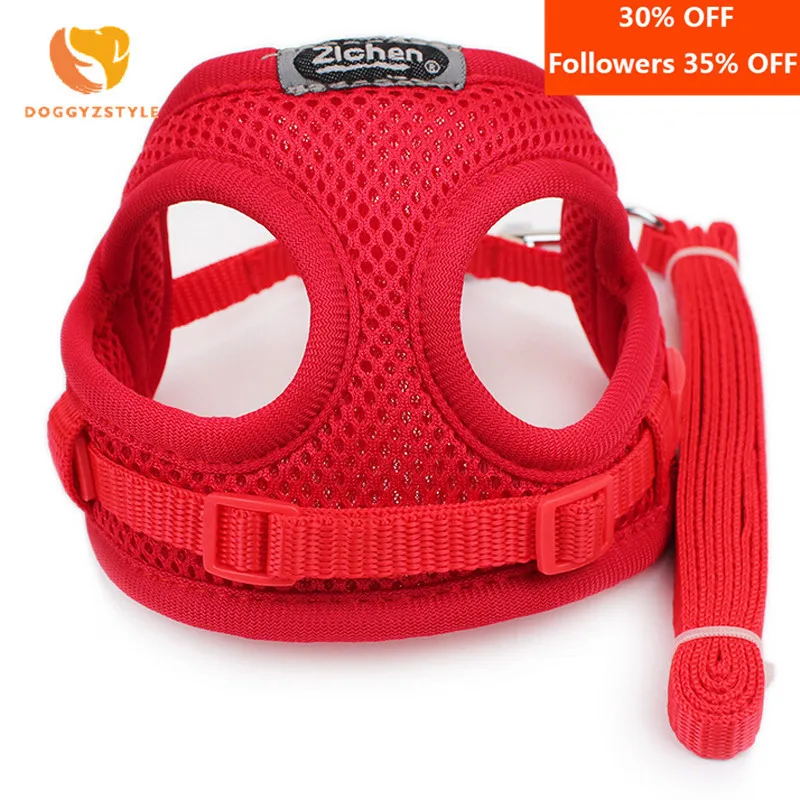 Мягкая воздухопроницаемая сетчатая шлейка для маленьких собак жилет нейлоновый