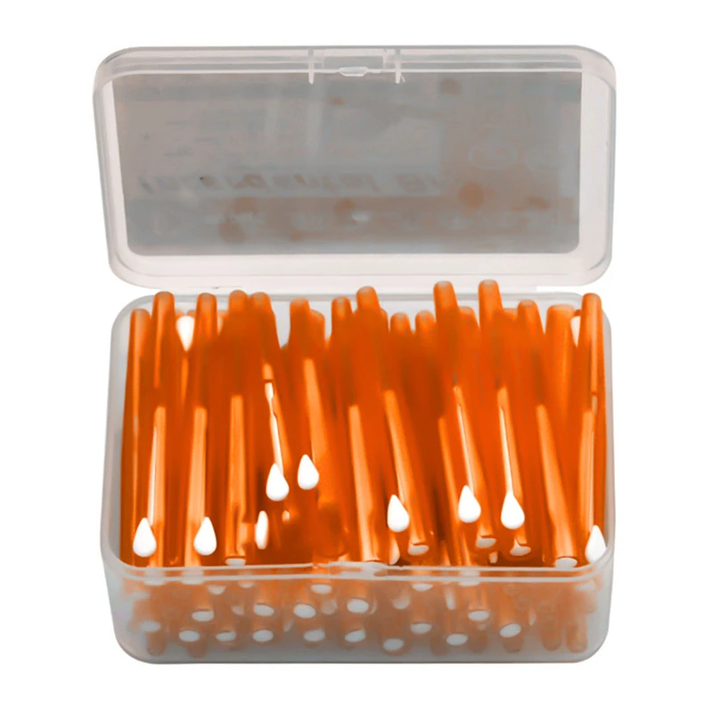 

60pcs 0.7-1.5mm Interdental Brush Cleaning Between Teeth Oral Care Toothpick Dental Tool Floss Orthodontic I Shape Tooth Brush