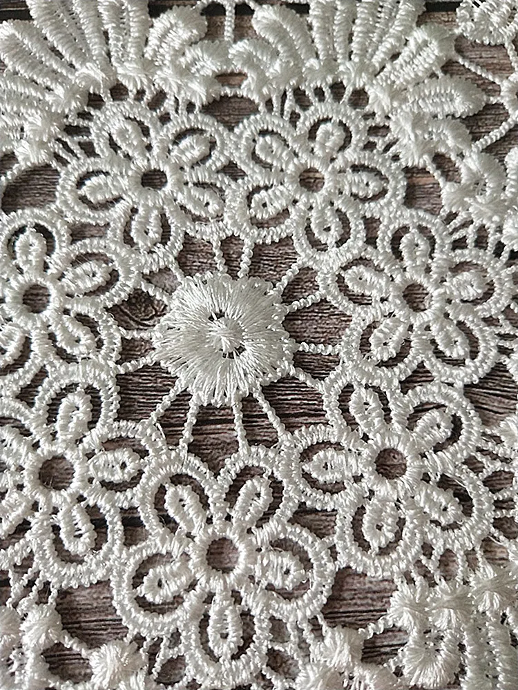 Современный белый коврик с вышивкой скатерть стаканчик кружева держатель для