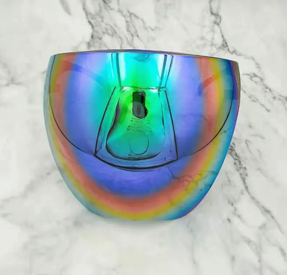 

Dropshipping 1Pcs Fashion Clear Full Face Shield Unisex Oversize Shield Visor Sunglasses Plastic Sun Glasses for Men and Women