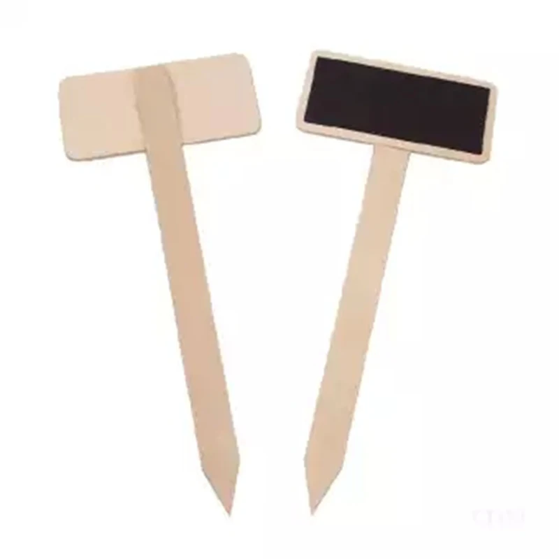 

20Pcs Wooden T Shape Garden Decor Chalkboard Vegetables Plant Flower Pot Labels Tags BJStore