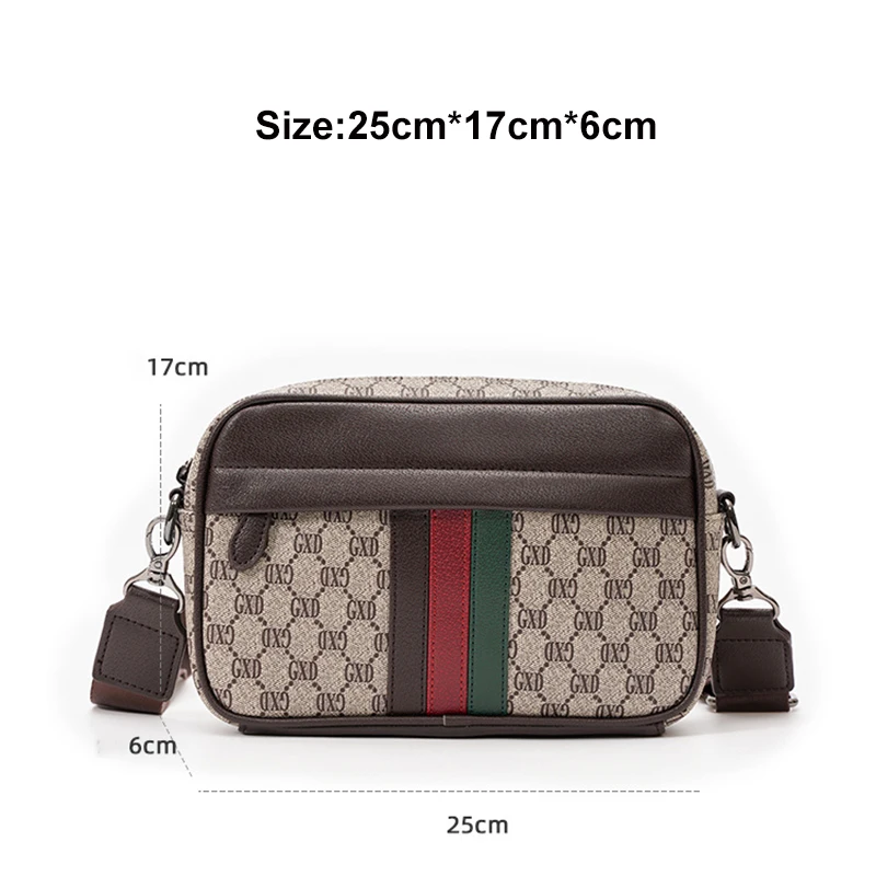 

Small Square Shoulder Bag for Men Soft Crossbody Bags Luxury Designer Chest Bag Outdoor Casual Messenger Bags Male Fashion Pack