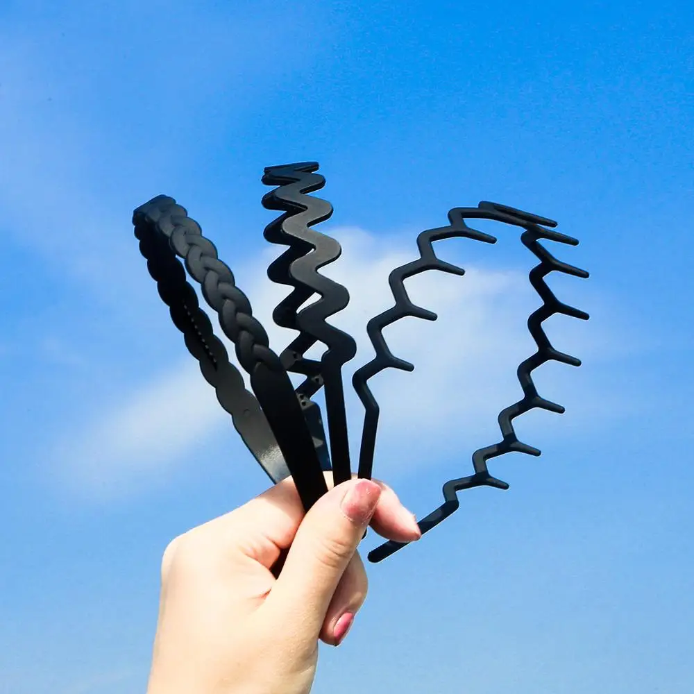 Ободок для волос однотонный с зубцами Женский модный аксессуар на голову 1 шт. |