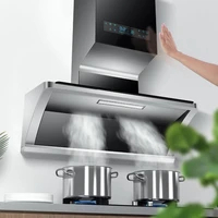 new style kitchen range hood with warm dishes and side suction frequency conversion high suction power exhaust hood