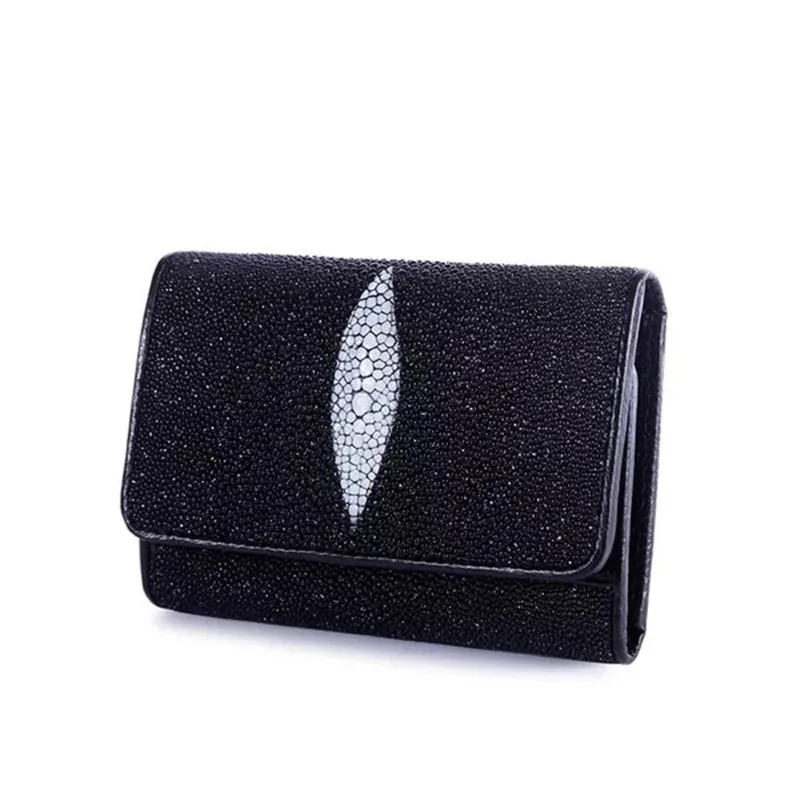 Необычные Дизайн Экзотические из натуральной кожи женские черные короткие