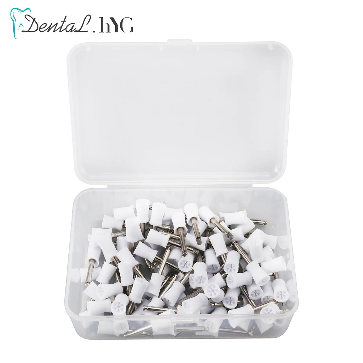 

100pcs/box Dental Prophy Rubber Cup Polisher Latch Type Teeth Polishing Brush Teeth Whitening Dentist Tool Lab Instrument
