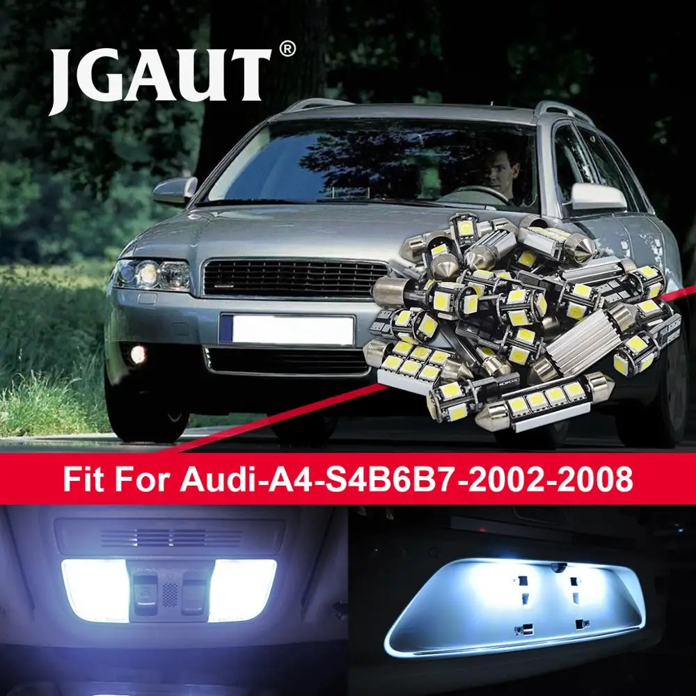 Светодиодный светильник JGAUT для автомобиля 15 шт. белый Canbus 2002 2008 внутренняя